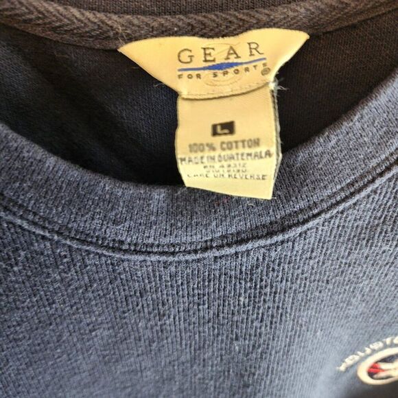 GEAR FOR SPORT ASTROS PULLOVER 100% COTTON SWEATER LONG SLEEVE CREW NECK NAVY - Picture 2 of 11